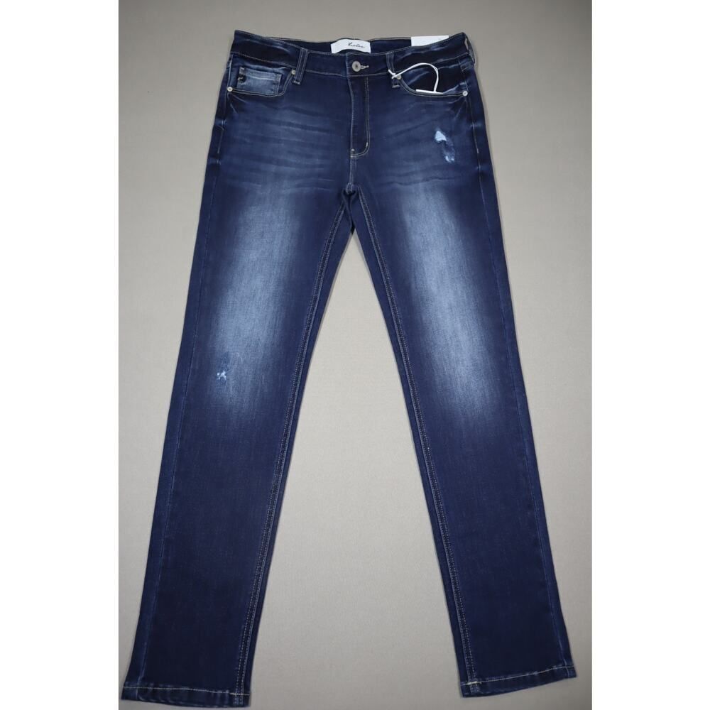 Kancan Mid Rise Super‎ Skinny Ripped Denim Jeans Size 11/29